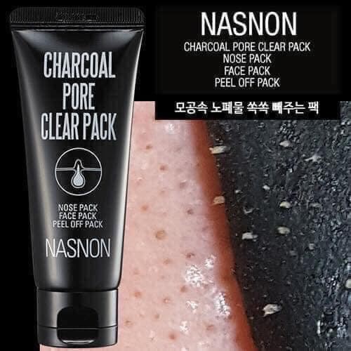 Mặt nạ lột mụn NASNON Charcoal Pore Clear pack