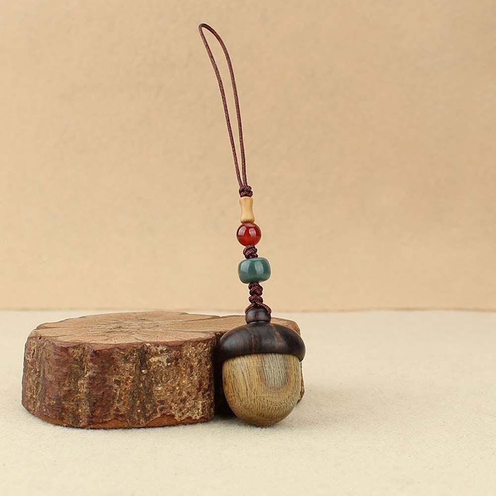 Dây Treo Điện Thoại Bằng Gỗ Đàn Hương Có Móc Chìa Khóa / Dây Đeo Cổ Tay Cho Nữ