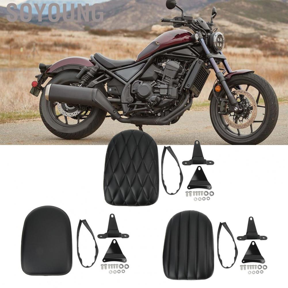 Soyoung Motorcycle Rear Cushion Saddles Passenger Pillion Seat for Rebel CM1100 CMX1100 2021‑2022