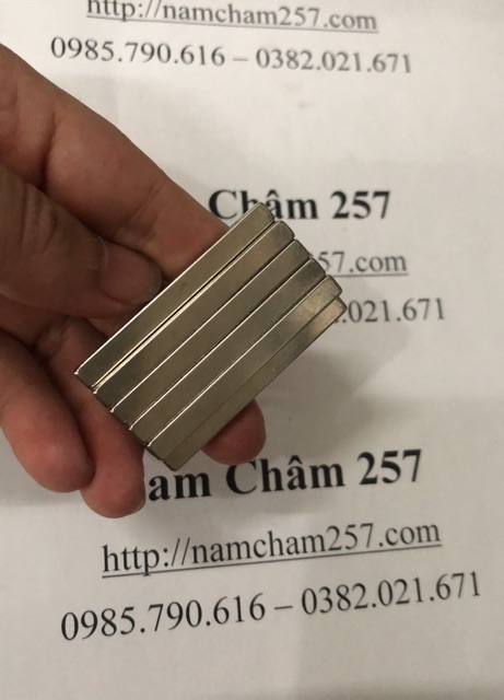 [Xả Kho] Nam châm khối 50x5x5mm, nam châm thanh trắng đất hiếm 50*5*5mm lực hút mạnh