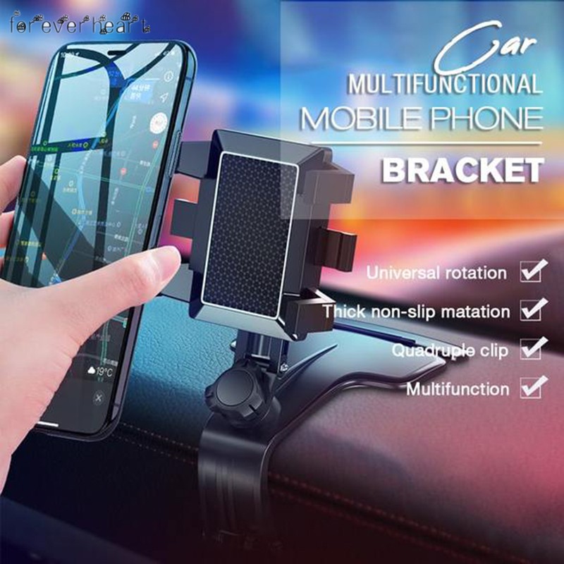 Giá đỡ điện thoại xoay 1200 độ linh hoạt cho xe hơi | BigBuy360 - bigbuy360.vn