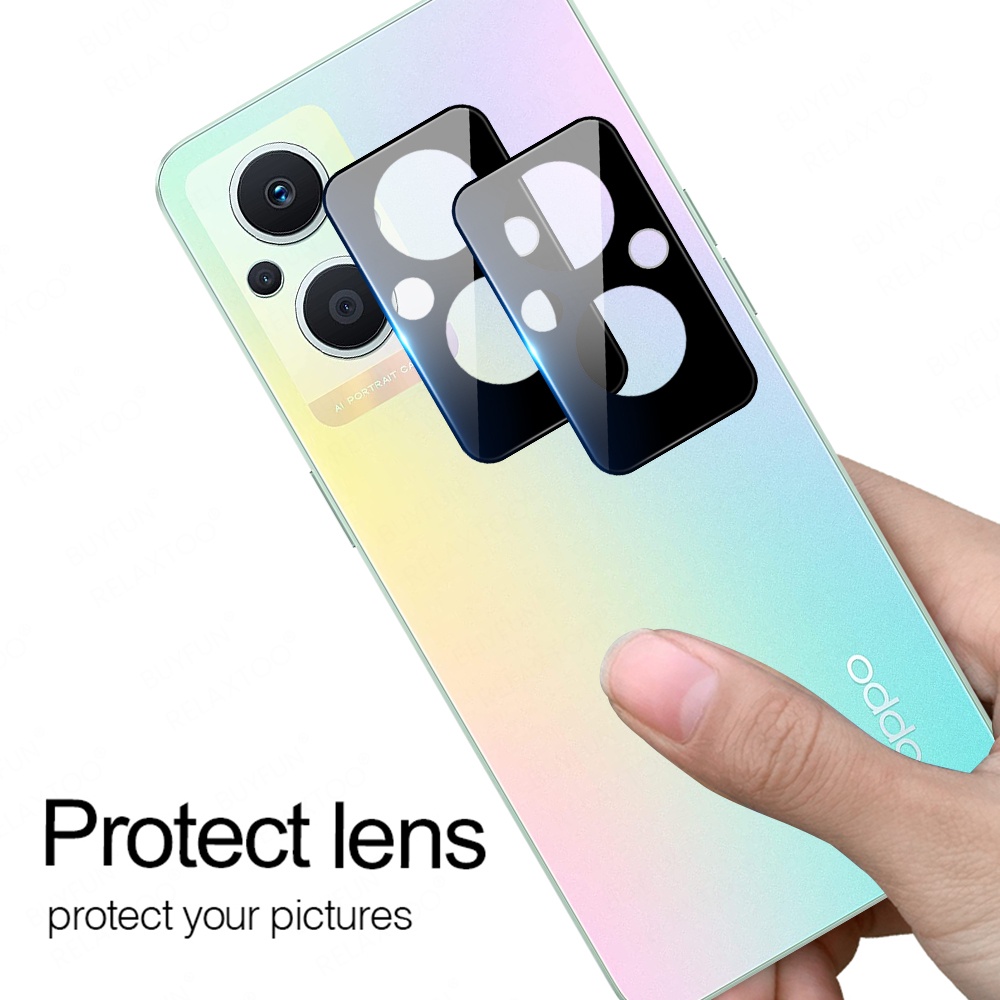 Set 2 Miếng Dán Cường Lực Bảo Vệ Camera Cong 3D Cho Oppo Reno 8Z 7 7Z 6 Pro Reno8 Reno7 Z Reno7Pro 4G 5G