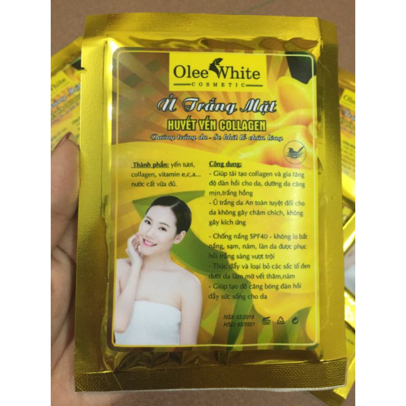 Ủ trắng mặt huyết yến collagen - Hàng Chuẩn