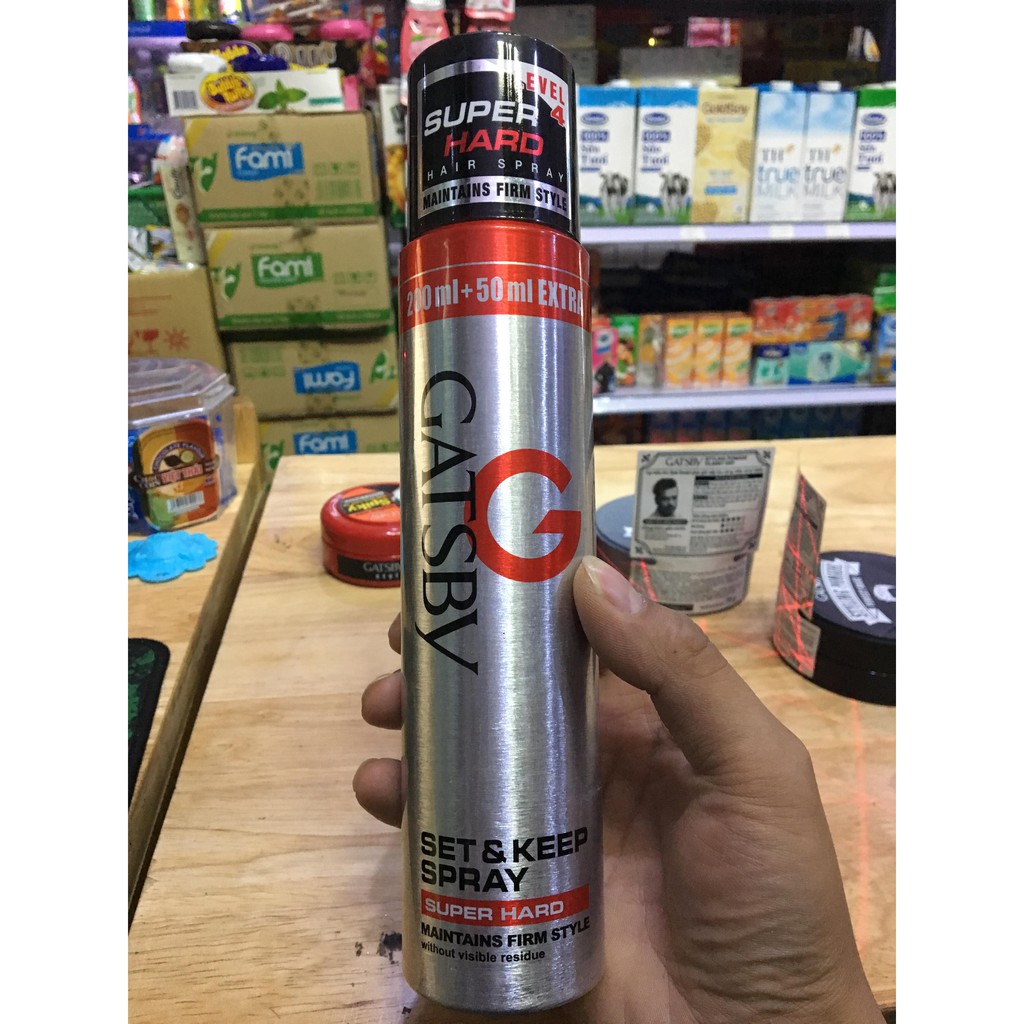 Keo xịt tóc Gastby Sh siêu cứng 250ml