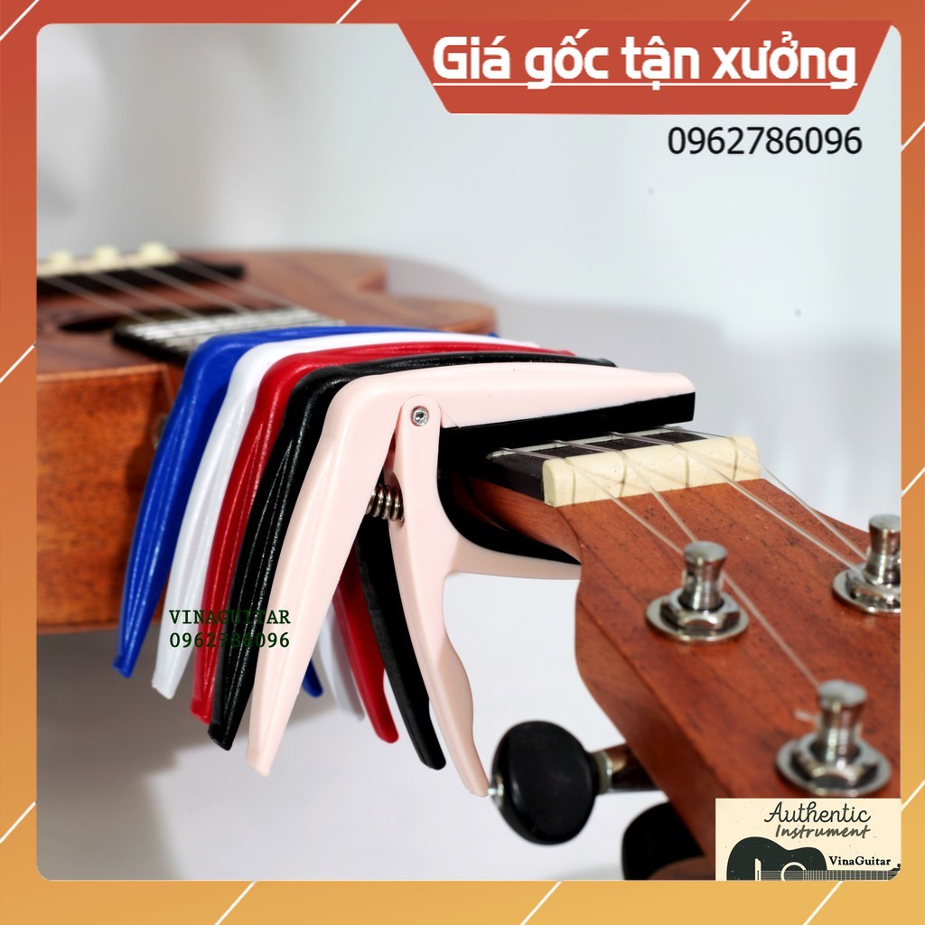 Capo Ukulele Bền Đẹp ( Tặng Pick Gảy ) Đầy Đủ Màu Sắc - NMH Music Phân Phối Chính Hãng