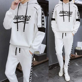 Bộ Nỉ Nam Thu Đông, Bộ Thể Thao Nam Dài Tay - Chất Liệu Nỉ Cao Cấp Bền Đẹp- Full size - BD37