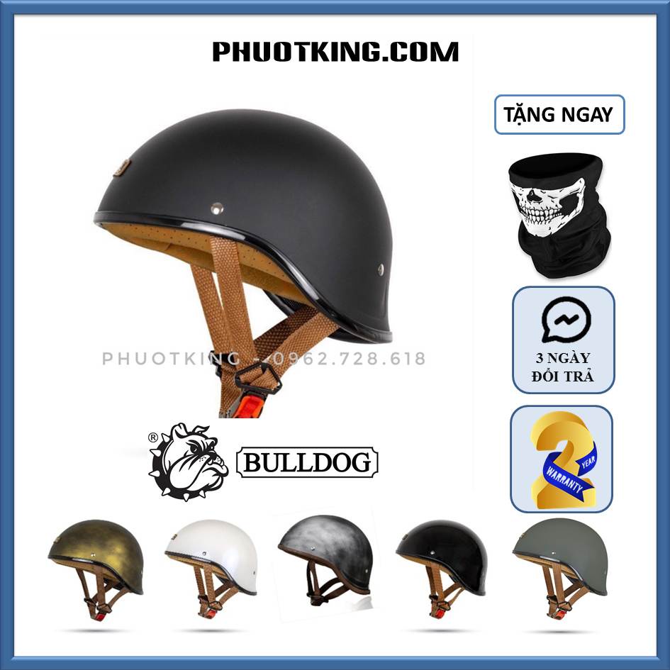 [Tặng khăn] Mũ nửa đầu BULLDOG GANG
