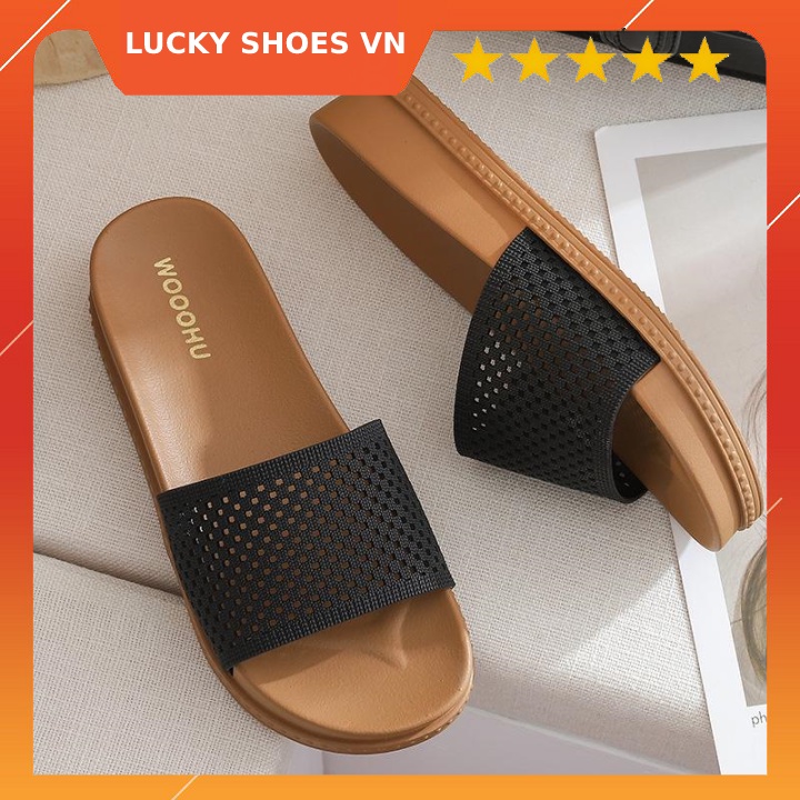 DÉP NỮ ĐẾ CAO Tăng chiều cao kiểu dáng thời trang [H34D] đi trong nhà và ngoài trời- LUCKY SHOES VN