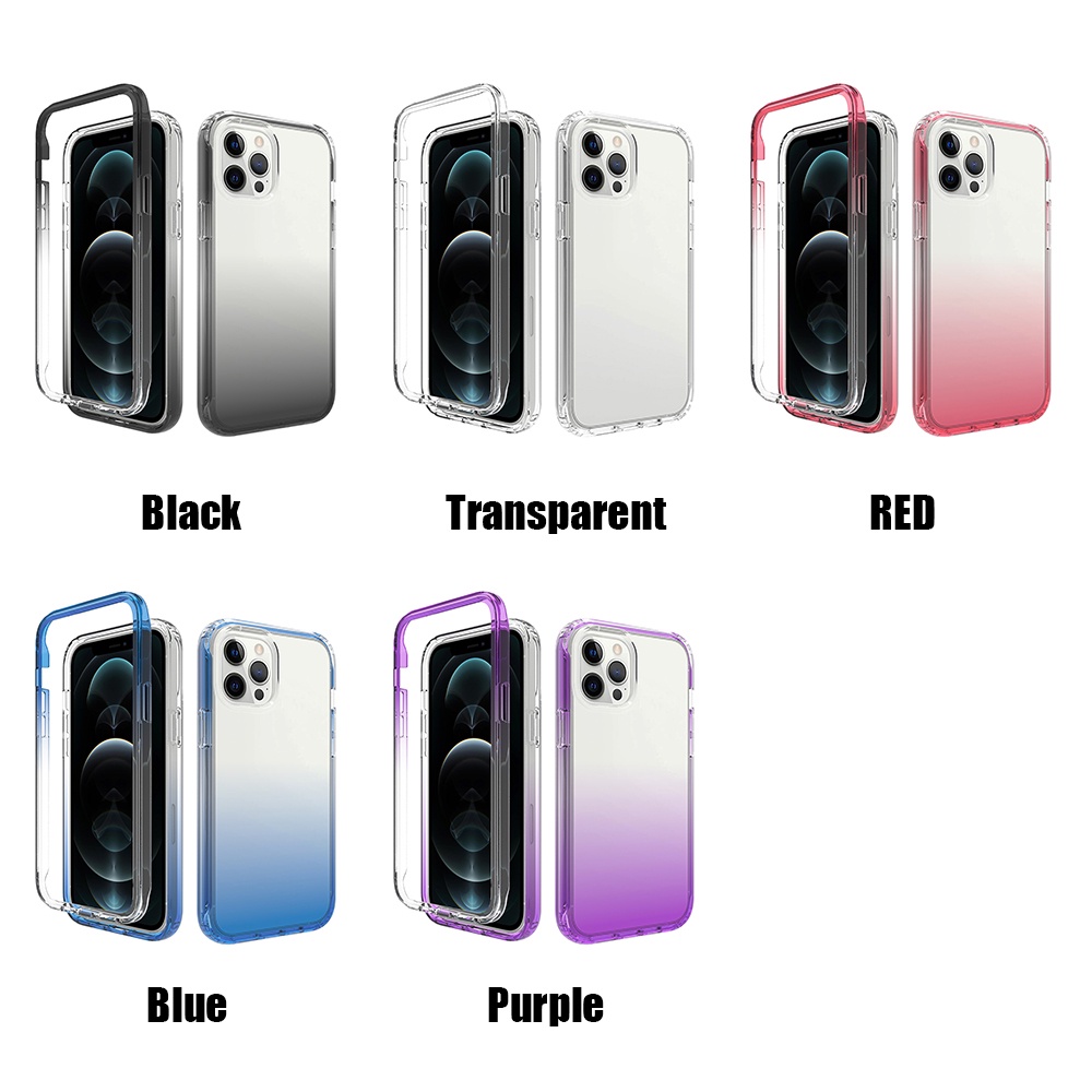 Ốp Điện Thoại TPU Trong Suốt Chống Sốc 2 Trong 1 Cho iPhone 14 Pro Max Plus