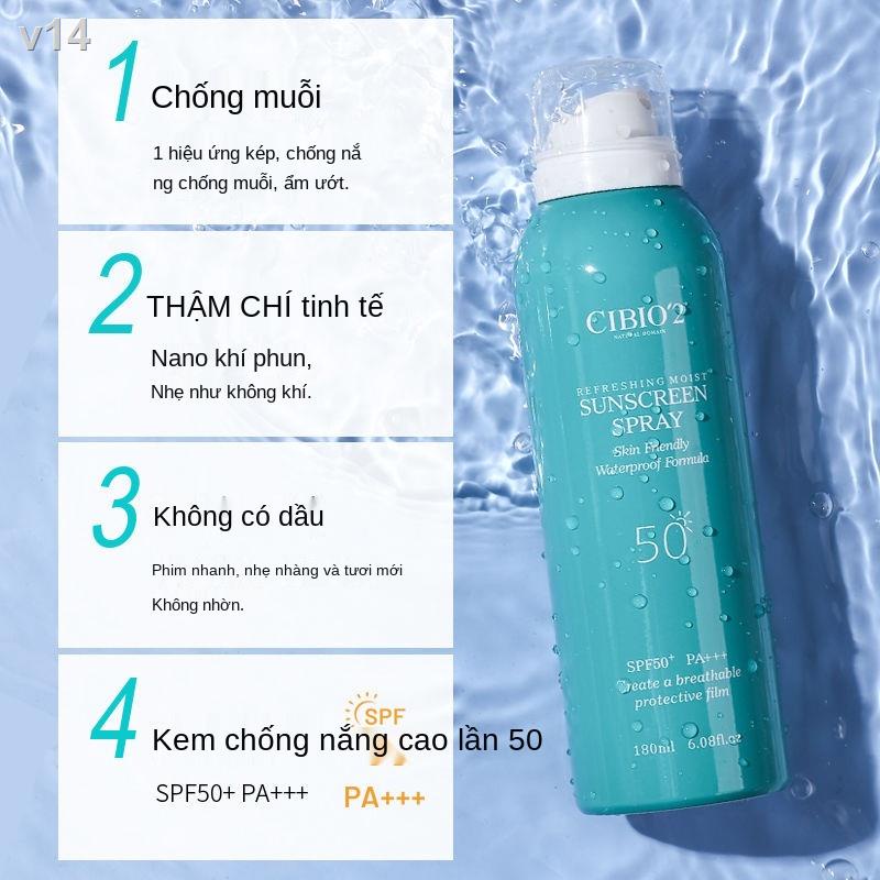 ▼❇Xịt chống nắng, làm trắng da, cách ly thấm nước và mồ hôi gấp 50 lần không màu trong suốt