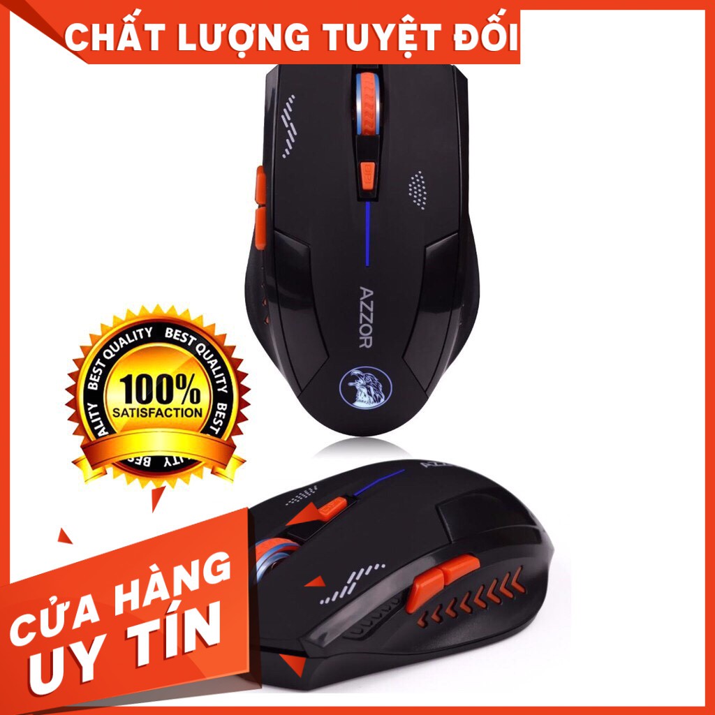 Giá Hủy DiệtChuột không dây AZZOR EAGLE tự sạc pin Cao cấp (đen) -dc2236 BH 1 thángHàng chất lượng