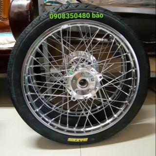 Bánh căm xe exciter 150 niềng Goshi + vỏ ruột MAXXIS 250/275