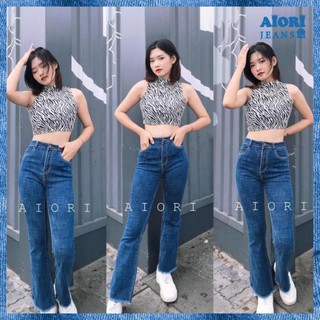 Quần jean ống loe siêu giãn mặc thoải mái màu cực đẹp