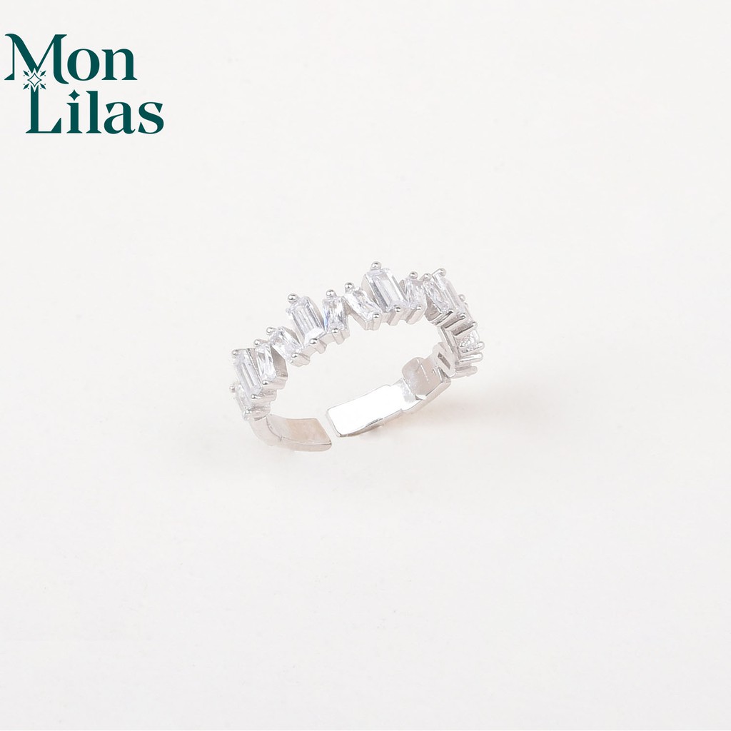 [Mã BMBAU50 giảm 7% đơn 150K] Nhẫn Bạc Nữ S925 Đính Đá Cá Tính Jabi N062113 - MonLilas Jewelry