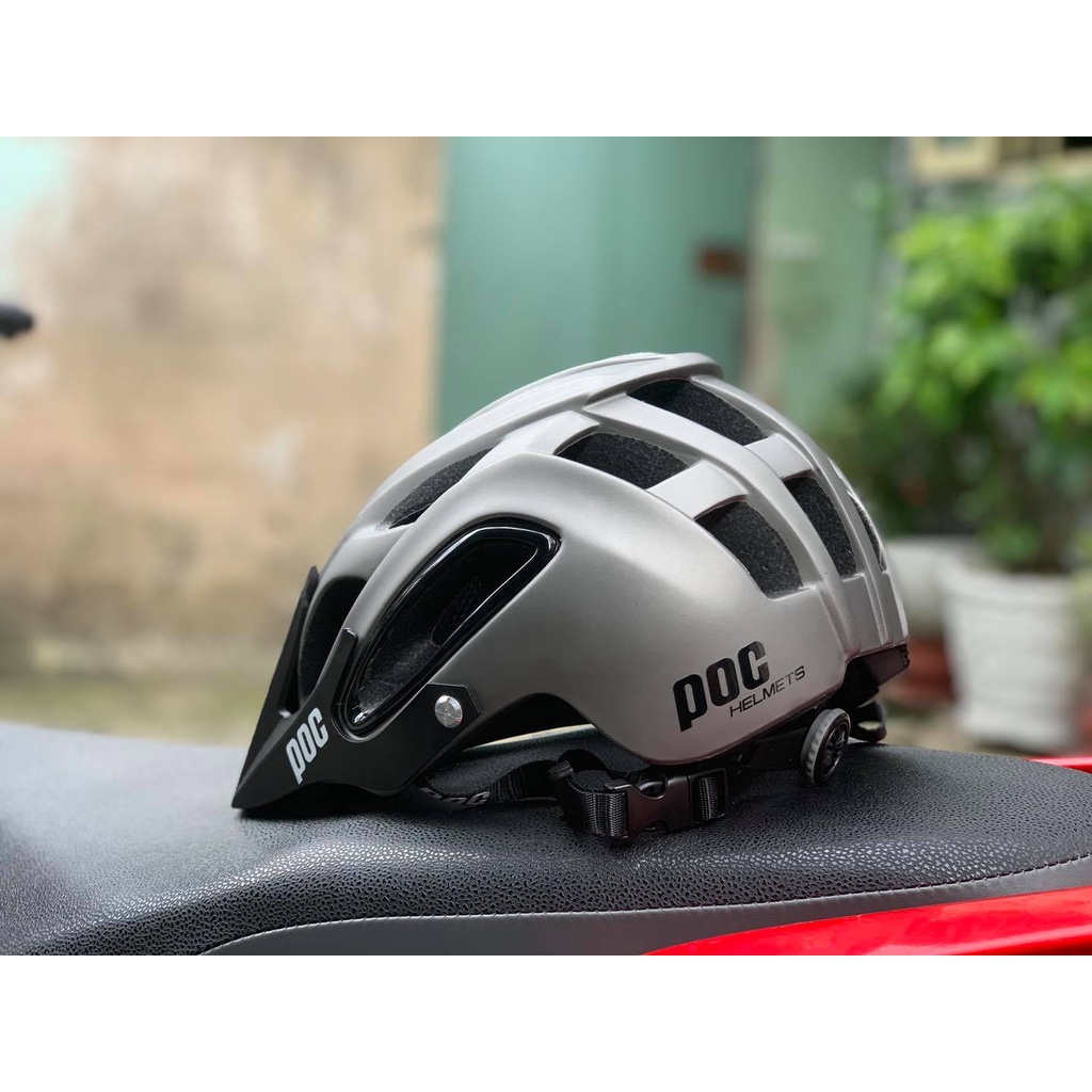NÓN POC 07 MÀU XÁM BẠC KÈM TÚI VÀ HỘP CHÍNH HÃNG