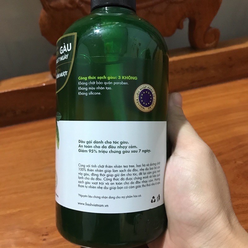 Dầu gội Fresh Organic từ hạt Macca/  tinh chất Tea tree 500ml | BigBuy360 - bigbuy360.vn