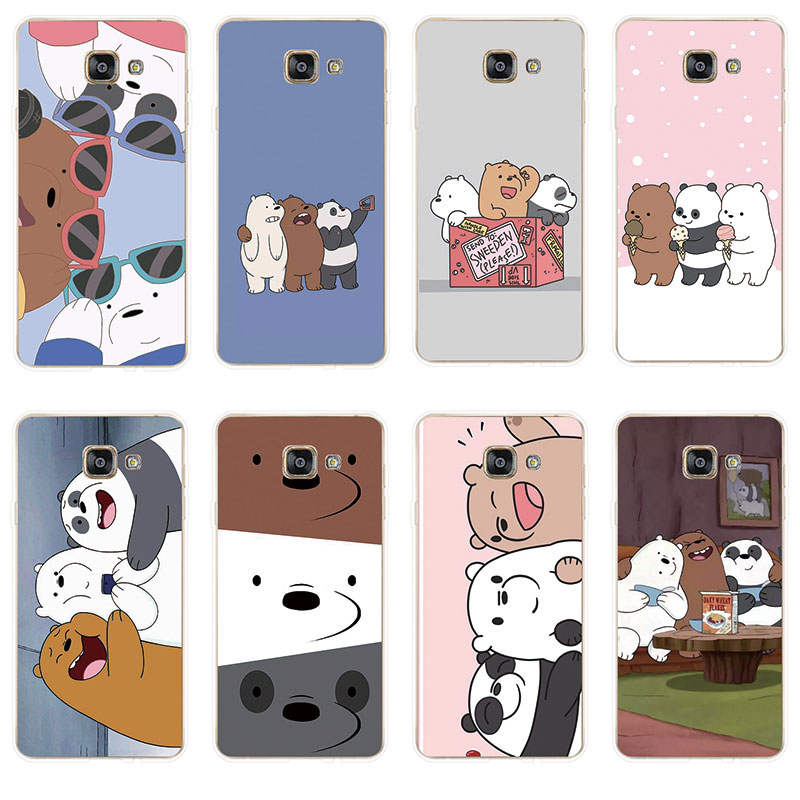 Ốp Lưng TPU Mềm Samsung Galaxy A3 A5 A7 2016 2017  Three Bare Bears 3