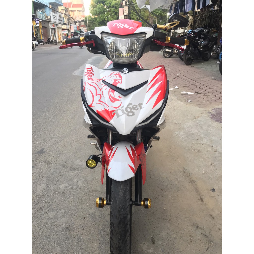 Tem trùm exciter 150 đỏ trắng tigerr