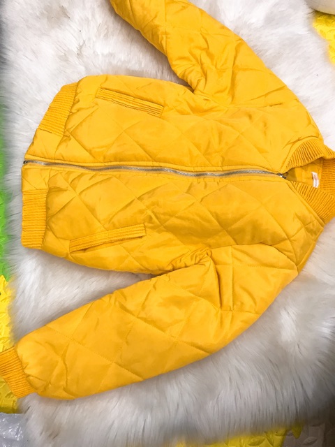 Áo bomber phao  quả trám