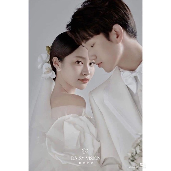 Hoa lan cài tóc cô dâu