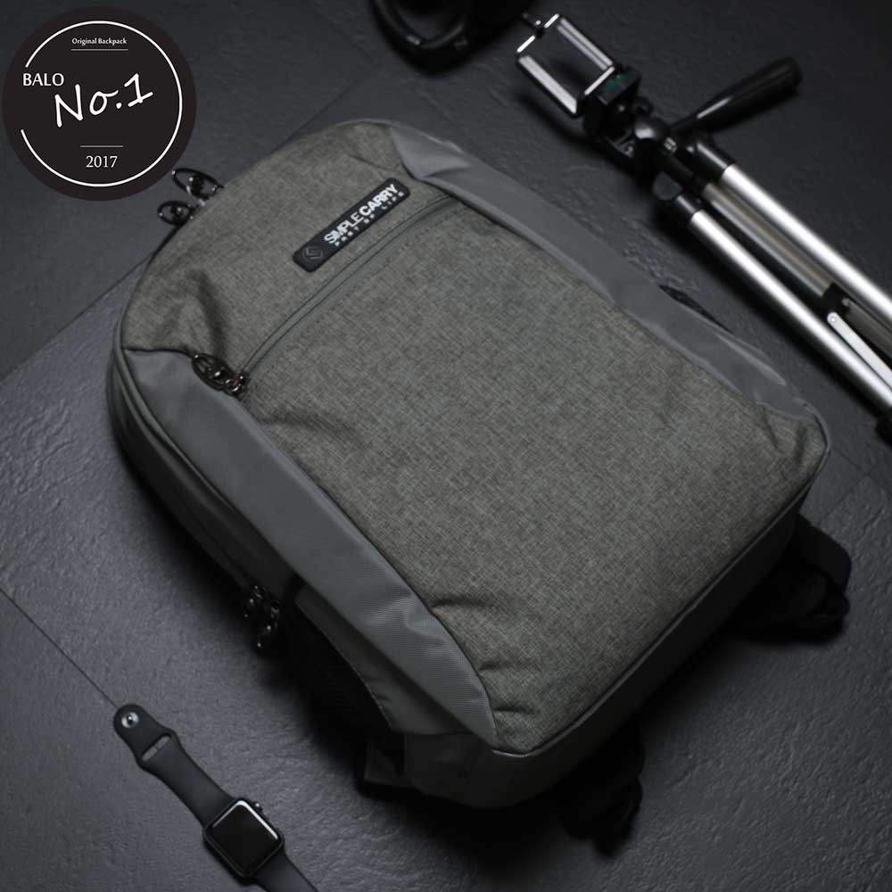 Balo Thời Trang Cao Cấp Simple Carry B2B04 B.Grey