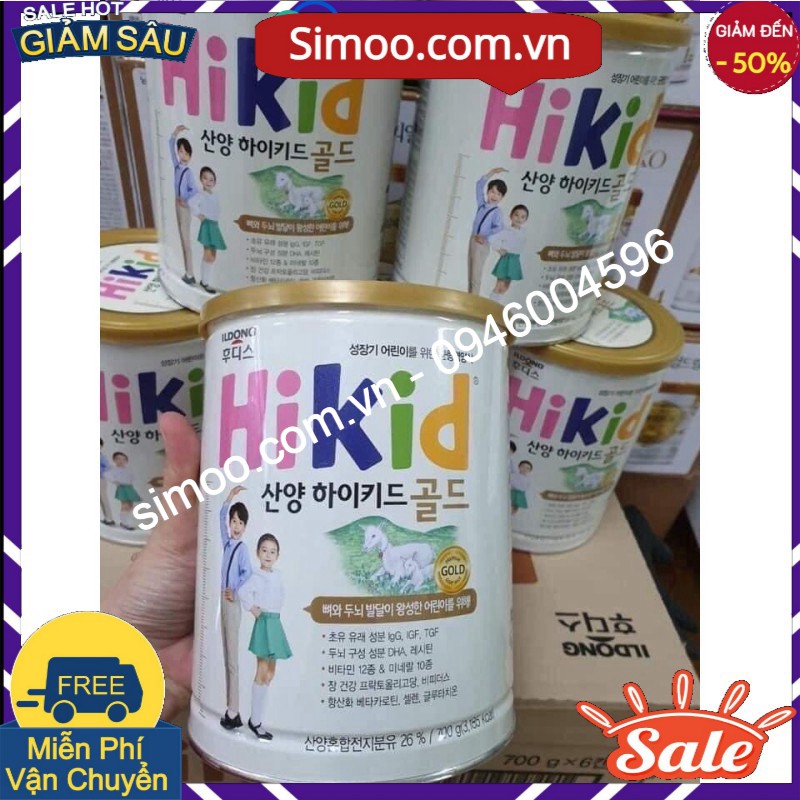 Sữa Hikid Dê Hộp 700g Hỗ Trợ Phát Triển Chiều Cao của Hàn Quốc Shop Xin phép chỉ bán Tại Hà Nội 💥 ⚡ Sim