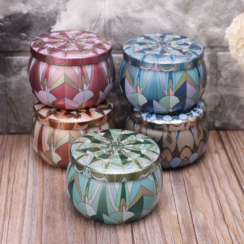 Hộp Thiếc Tròn Đựng Kẹo, Trang Sức Phong Cách Retro