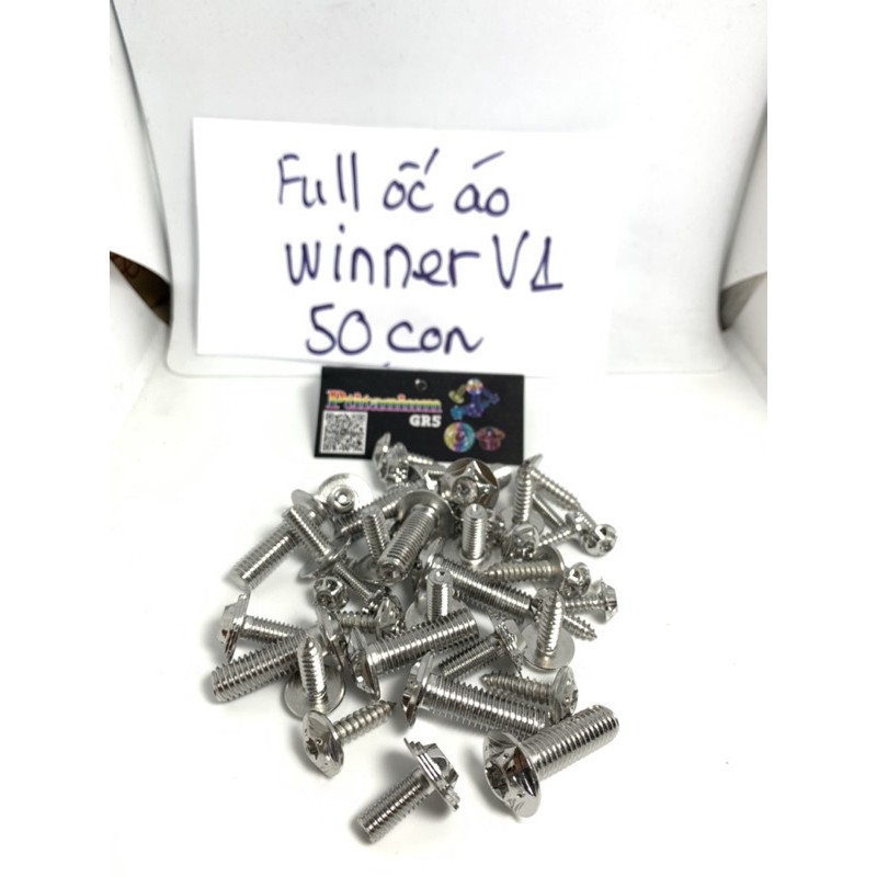 full ốc salaza inox 304 dành cho dàn áo winner v1 winner x