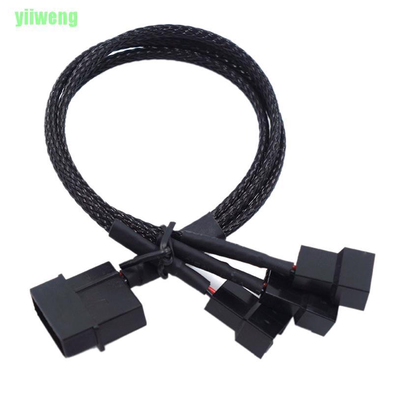 Dây Cáp Chia Cổng Đồng Molex Sang 3 Cổng 3pin / 4pin 12v Cho Quạt Máy Tính