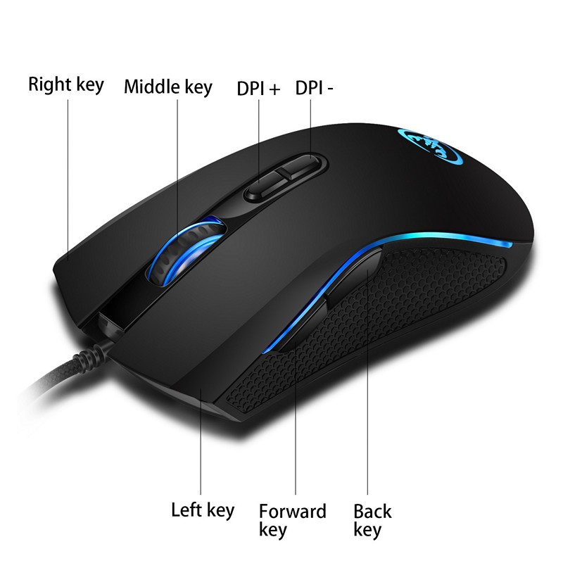 Chuột LED RGB 3200 DPI Gaming Mouse HXSJ A868