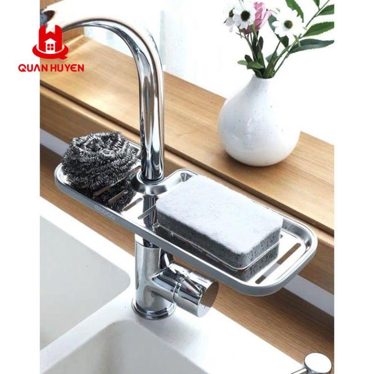 Khay để xà phòng, mớ rửa bát inox ECOCO cao cấp không hoen gỉ EL