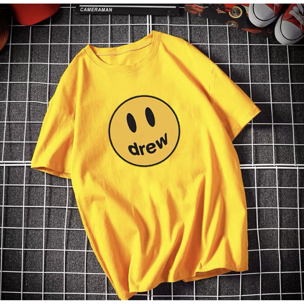 Áo thun form rộng tay lỡ- MẶT CƯỜI DREW - Style UNISEX (ẢNH CHỤP THẬT 100%) -- [ Xưởng Sỉ Supo ]