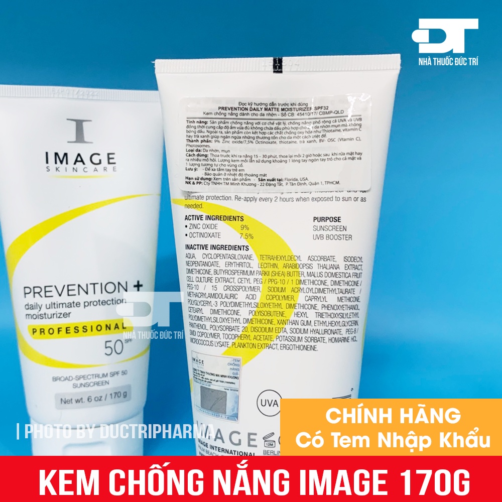 Kem chống nắng Image size to 170g, 30SPF, 32SPF, 50SPF hàng chính hãng, tem nhập khẩu