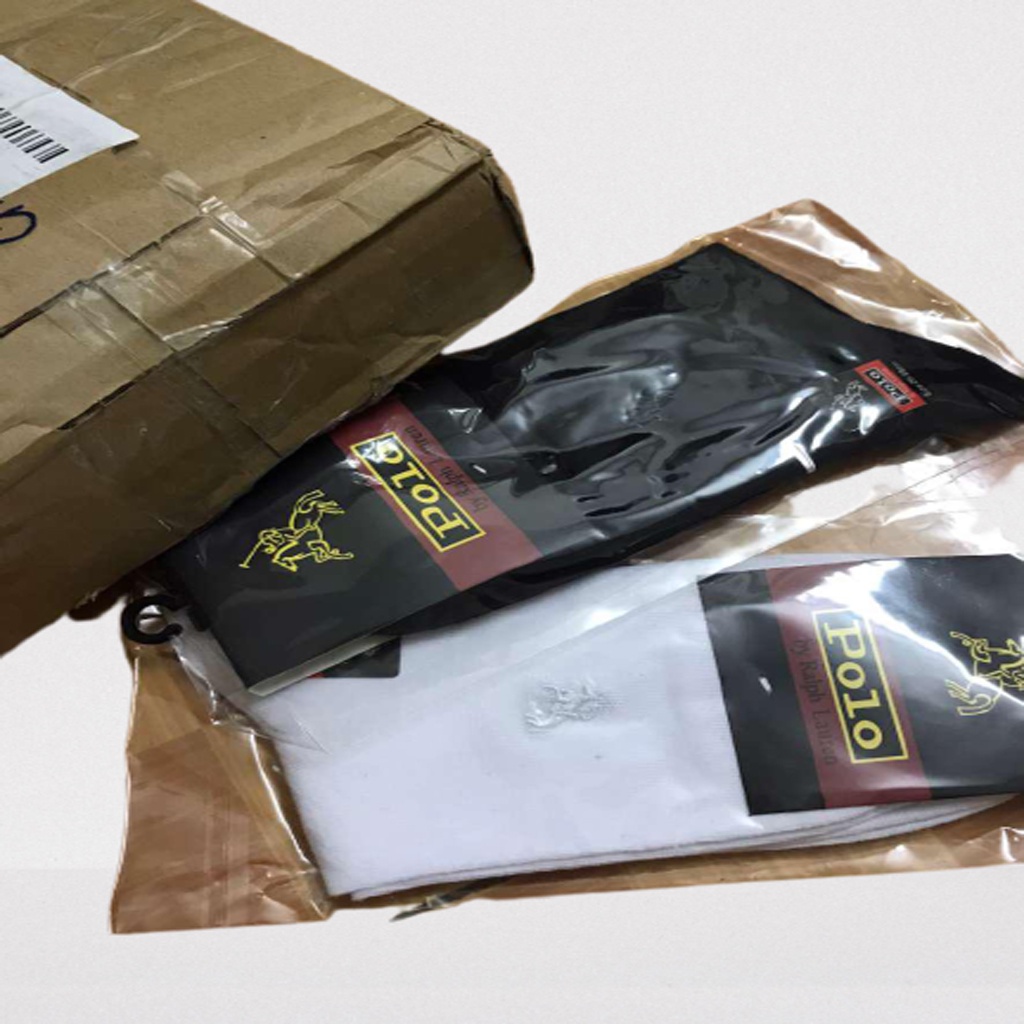 Tất nam cổ cao thể thao, tất cổ cao cho nam POLO, chất lượng cao, thời trang nam cao cấp