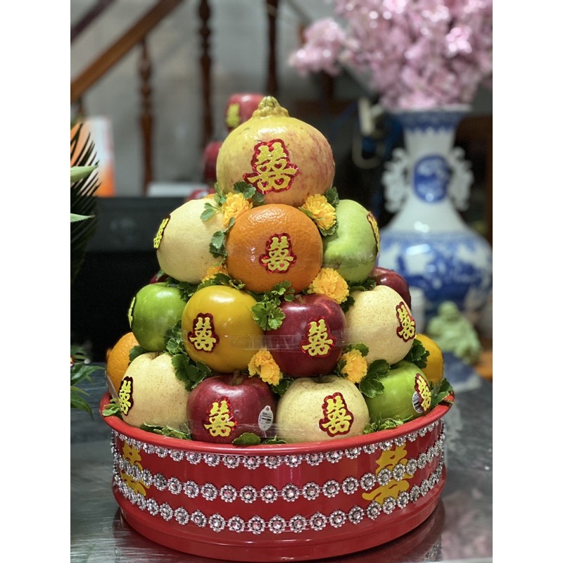 Tem dán cưới chữ Hỷ kim tuyến 24 tem nhỏ