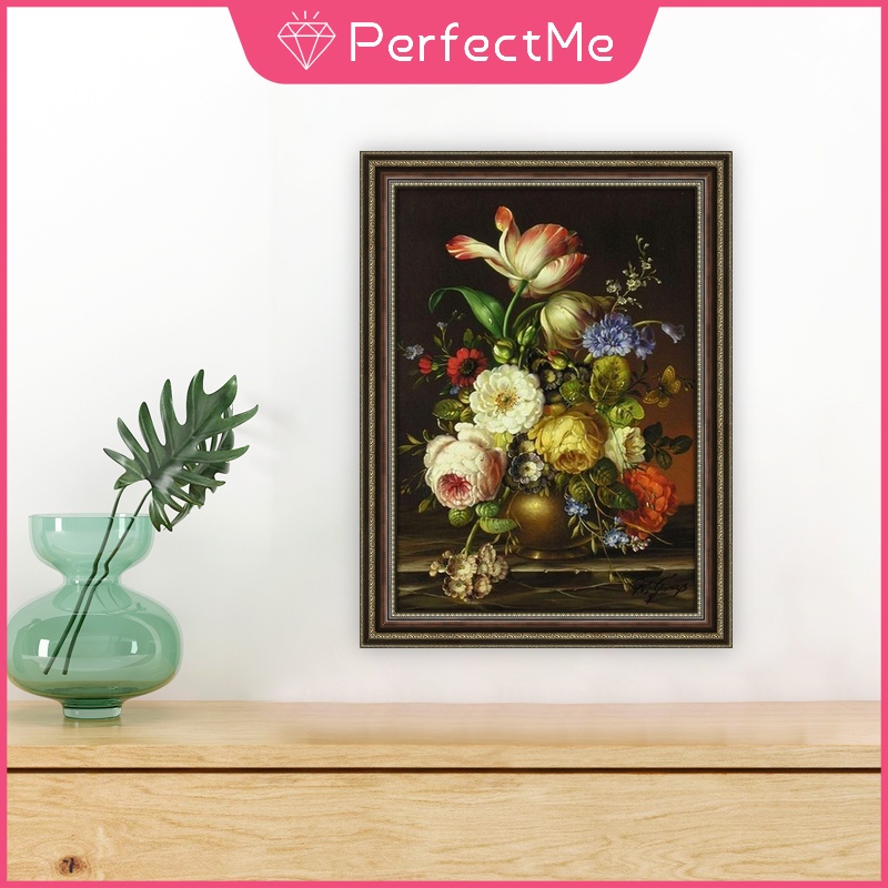 Bộ Tranh Đính Đá 5D Họa Tiết Hoa Xinh Xắn Độc Đáo Kích Thước 30x40cm DIY