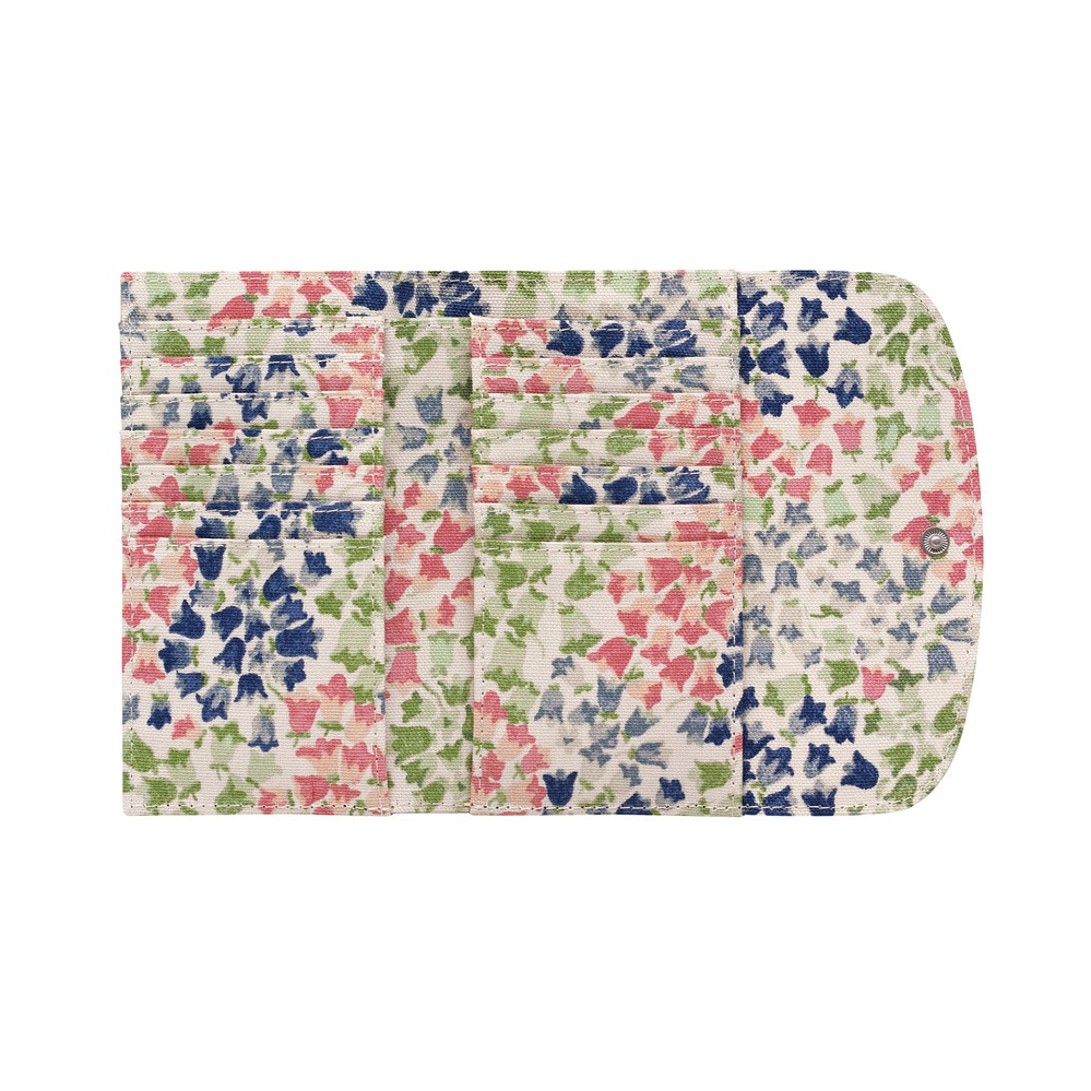 Cath Kidston - Ví cầm tay Foldover Wallet Tiny Painted Bluebell - 984911 - Warm Cream