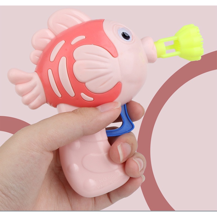 Súng Thổi Bong Bóng Xà Phòng Con Cá Cho Bé