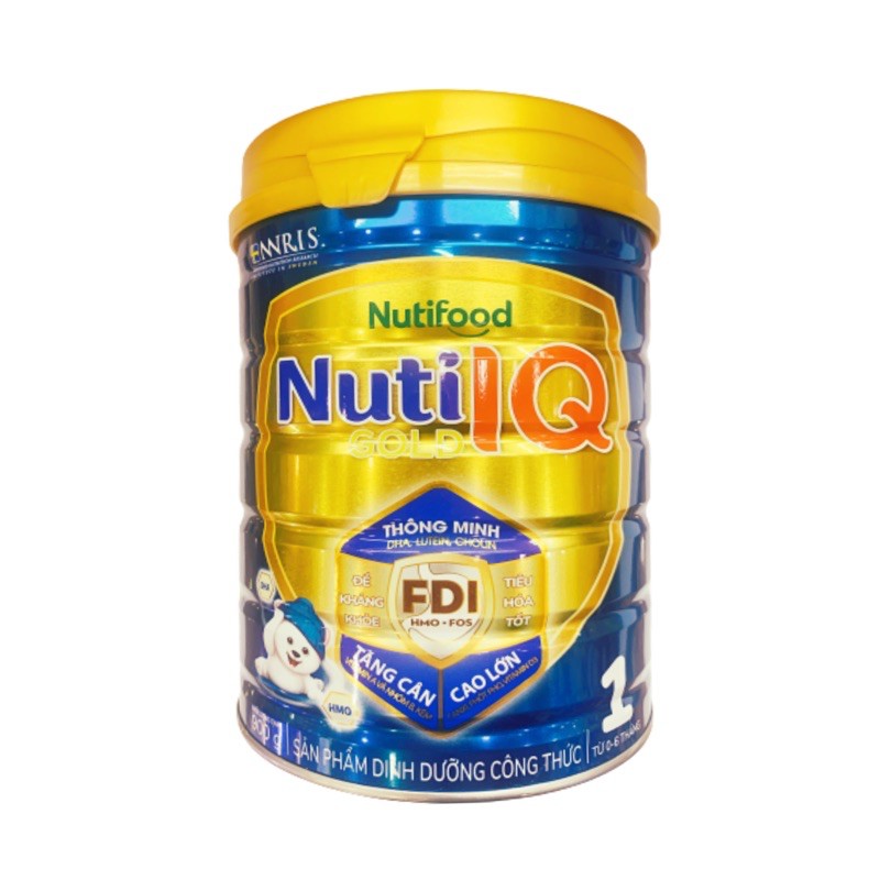 Sữa bột Nuti IQ Gold 1 900g ( Mẫu Mới )