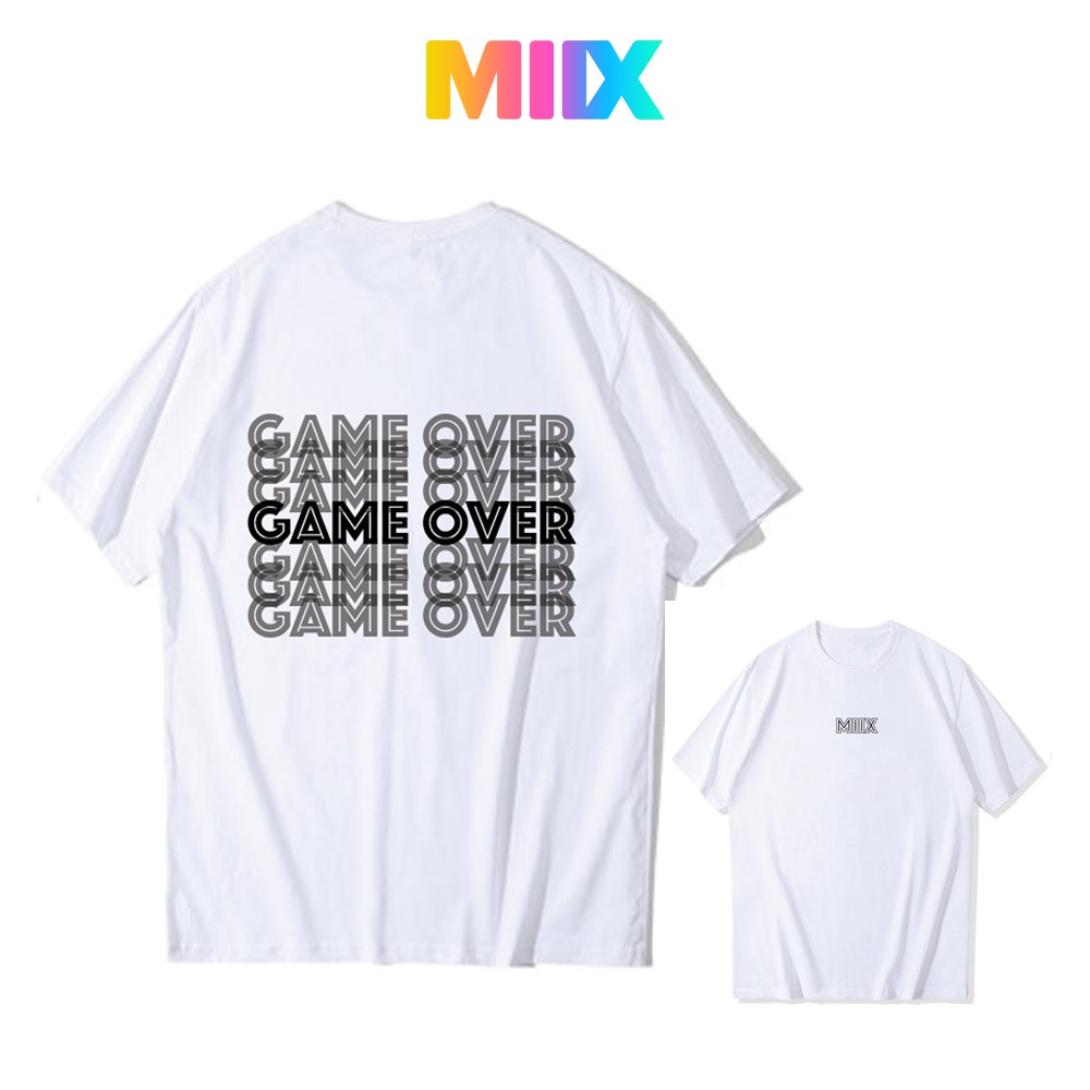 [Mã FASHIONMALLT4 giảm 15% đơn 150k] Áo thun tay lỡ form rộng unisex Miix basic tee màu đen MT023