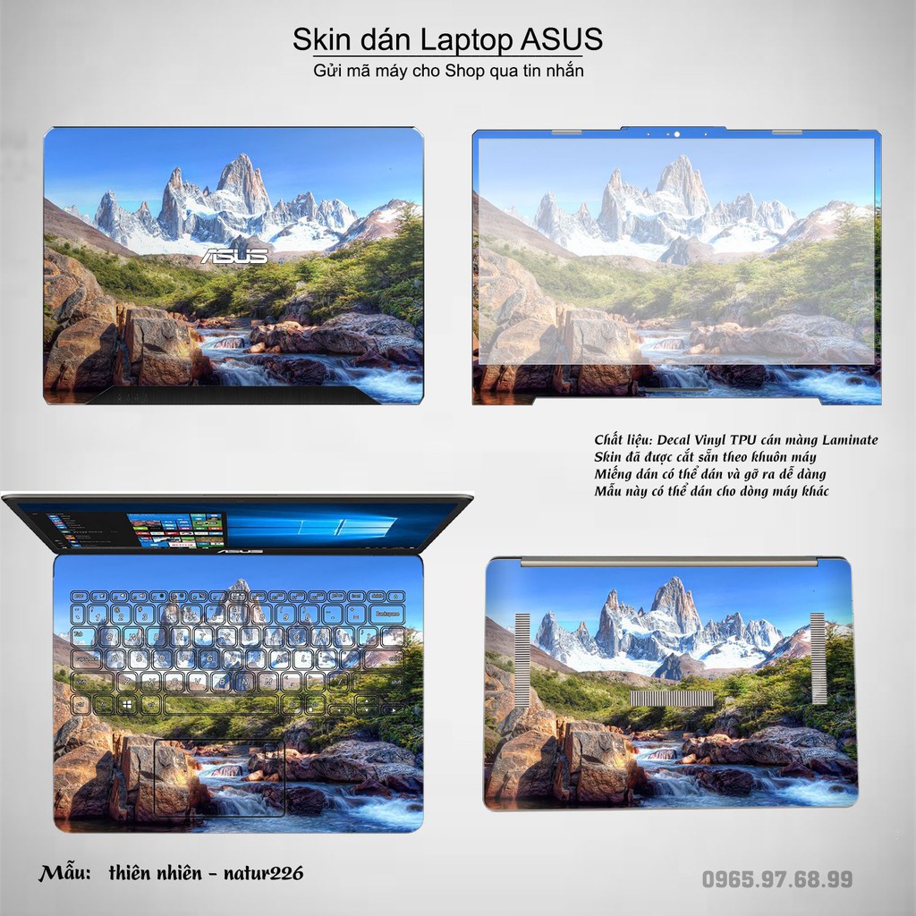 Skin dán Laptop Asus in hình thiên nhiên nhiều mẫu 9 (inbox mã máy cho Shop)