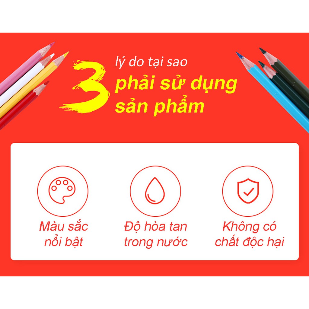 Bút chì màu nước STABILO Aquacolor 12 màu (CLW1612B)