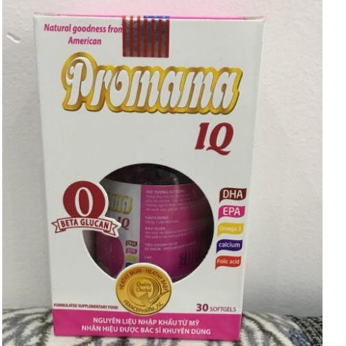 Promama bổ sung DHA SẮT VÀ VITAMIN, KHOÁNG CHẤT CHO MẸ BẦU 30 viên