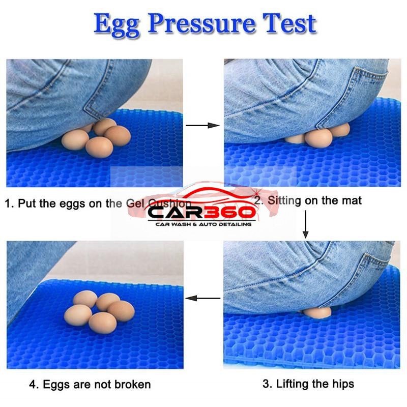 ⚡️MADE IN JAPAN⚡️Đệm Ngồi Gel 3D Thoáng Khí Tuần Hoàn Máu,Chống Đau Mỏi Lưng Mông⚡️Hàng Chính Hãng⚡️