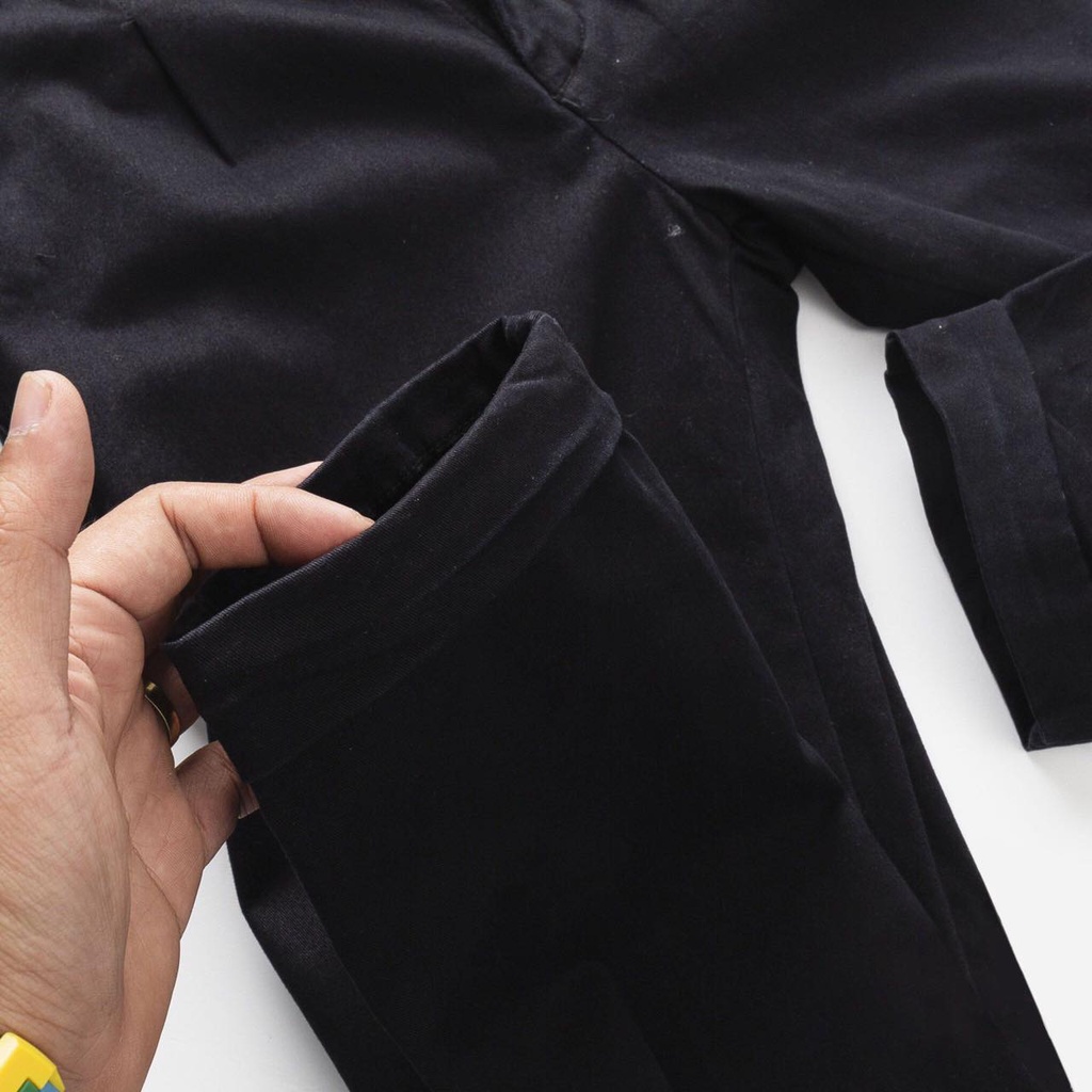 Quần Kaki Cạp Chun Màu Trơn