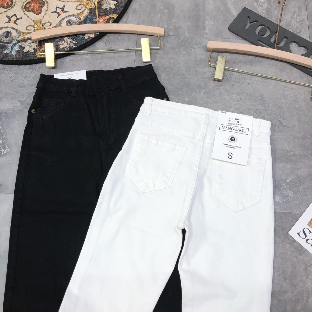 Quần jeans trơn 2 màu mã 5510(kèm ảnh thật,video) | BigBuy360 - bigbuy360.vn