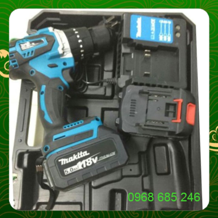 Máy Khoan Pin Makita 118V KHÔNG CHỔI THAN - PIN khủng