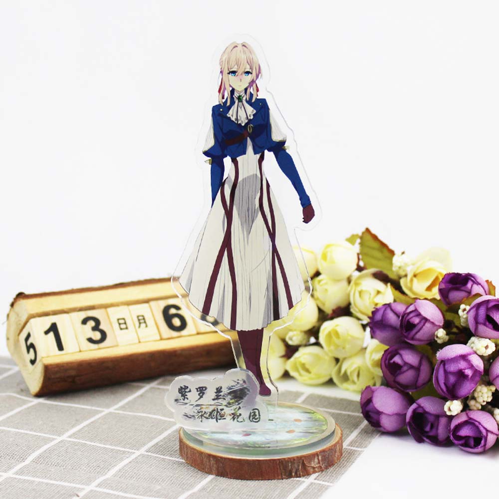 Đế Trưng Bày Mô Hình Nhân Vật Anime Hai Mặt Bằng Acrylic Thẻ