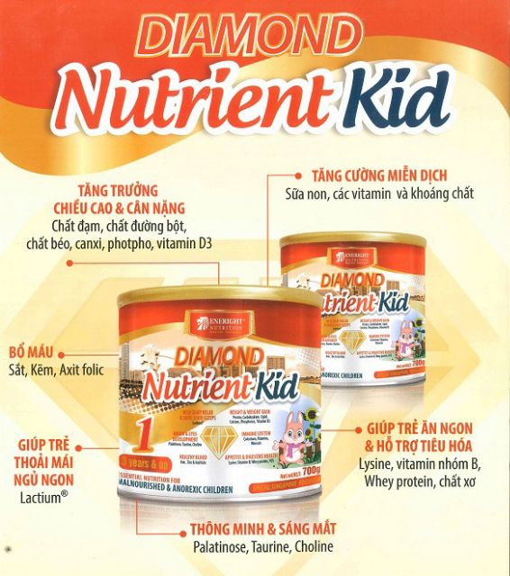 Sữa Diamond Nutrient Kid 1 700g