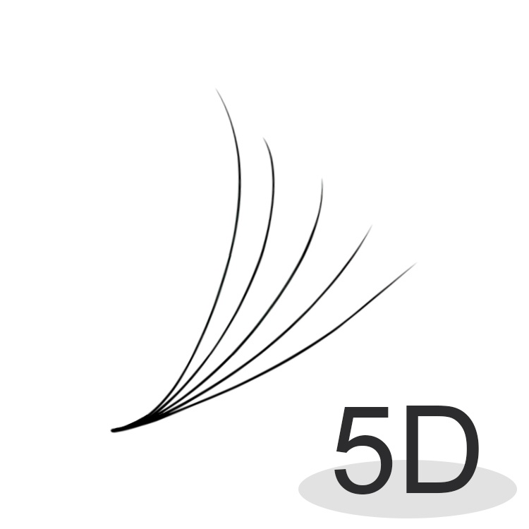 Mi fan 5D độ cong MDC LASHES C- CC - D, độ dày 0.07  NM009
